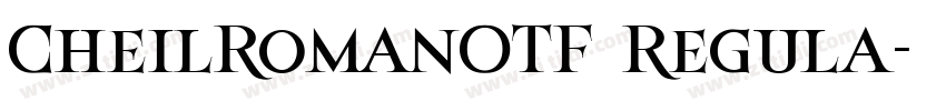CheilRomanOTF Regula字体转换